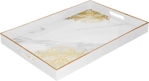 صينية تقديم فايبر السيف غاليري، 45×31×4 سم - رمادي رخامي product image 2