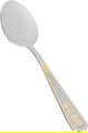 طقم ملاعق استيل مع حقيبة السيف غاليري، 24 قطعة، نقش ذهبي - فضي product image 2