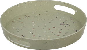 Al Saif Gallery Melamine Serving Tray, 37.8 x 37.8 x 5.4 cm, Round - Light Green product image 2
