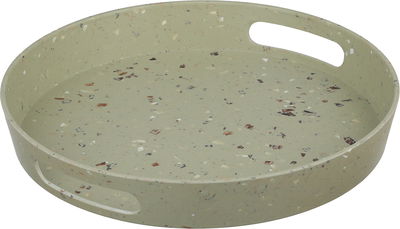 Al Saif Gallery Melamine Serving Tray, 37.8 x 37.8 x 5.4 cm, Round - Light Green product image 2