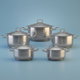 طقم قدور استيل هاشفير، 10 قطع، تركي - فضي product image 3