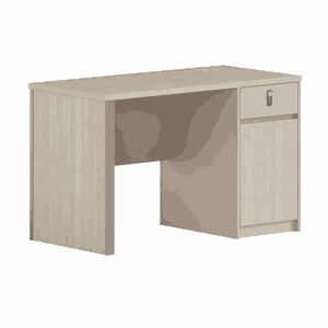 مكتب إداري مودرن خشب MDF، 75×140×60 سم - بيج product image 2