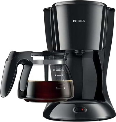 ماكينة صنع قهوة فيليبس ديلي، 760 واط، 0.6 لتر، ابريق زجاج، HD7432/20 - اسود product image 2