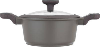 طقم قدور جرانيت وألمنيوم بغطاء زجاج روبوست، 9 قطع - بني فاتح product image 5