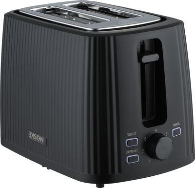 توستر استيل إديسون، 930 واط، شريحتين، ST-256 - اسود product image 2