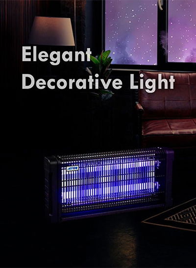 صاعق حشرات ارو، 18 وات، 68×25 سم، RO-40IKCG - اسود product image 6