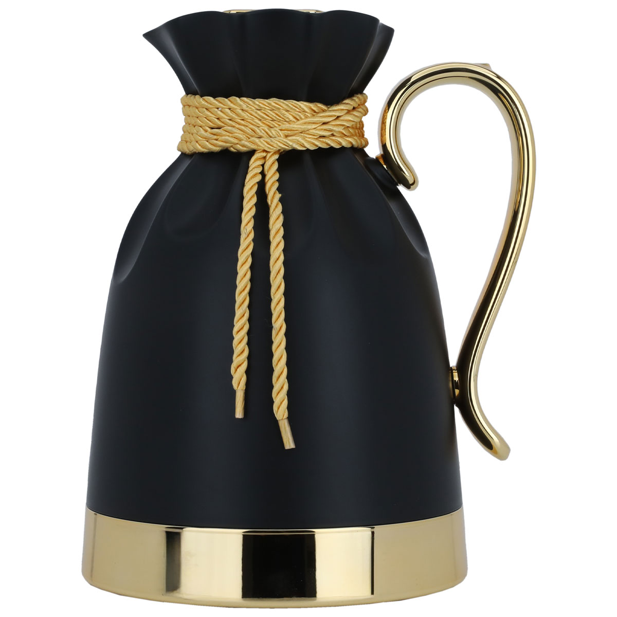 Everest Balqis Thermos, 1 liter, glass inner shell, plastic outer shell - black product image