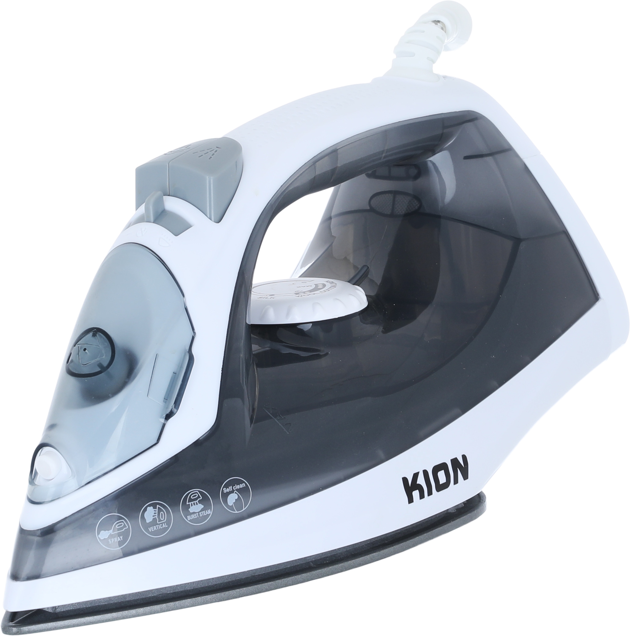 Kion KGC1003 Steam Iron, 1600W, 380Ml, Ceramic Sole - White product image