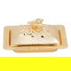 Al Saif Gallery steel date, 12.3 cm, rectangular, golden embossed, with lid - gold product image 2