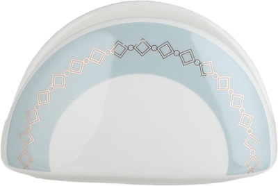 طقم تقديم سفرة بورسلان السيف غاليري، 166 قطعة، نقش فضي - أبيض رمادي product image 8