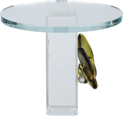 ستاند تقديم حلا زجاج السيف غاليري، 15×15×13 سم، دائري - شفاف بني product image 3