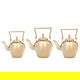 Al Saif Gallery Steel Jug Set, 3 Pieces - Gold product image 1