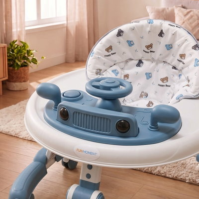 Fun Moment Baby Walker, Foldable, Adjustable, Musical Toys - Multicolor product image 3