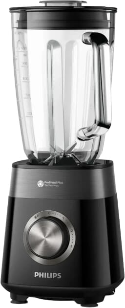 خلاط يدوي فيليبس، 1200 واط، 2 لتر، 3 سرعات، HR2221/01 - اسود product image