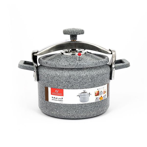 Volcano Granite Pressure Cooker, 11 Liter, Metal Handle - Gray product image 1