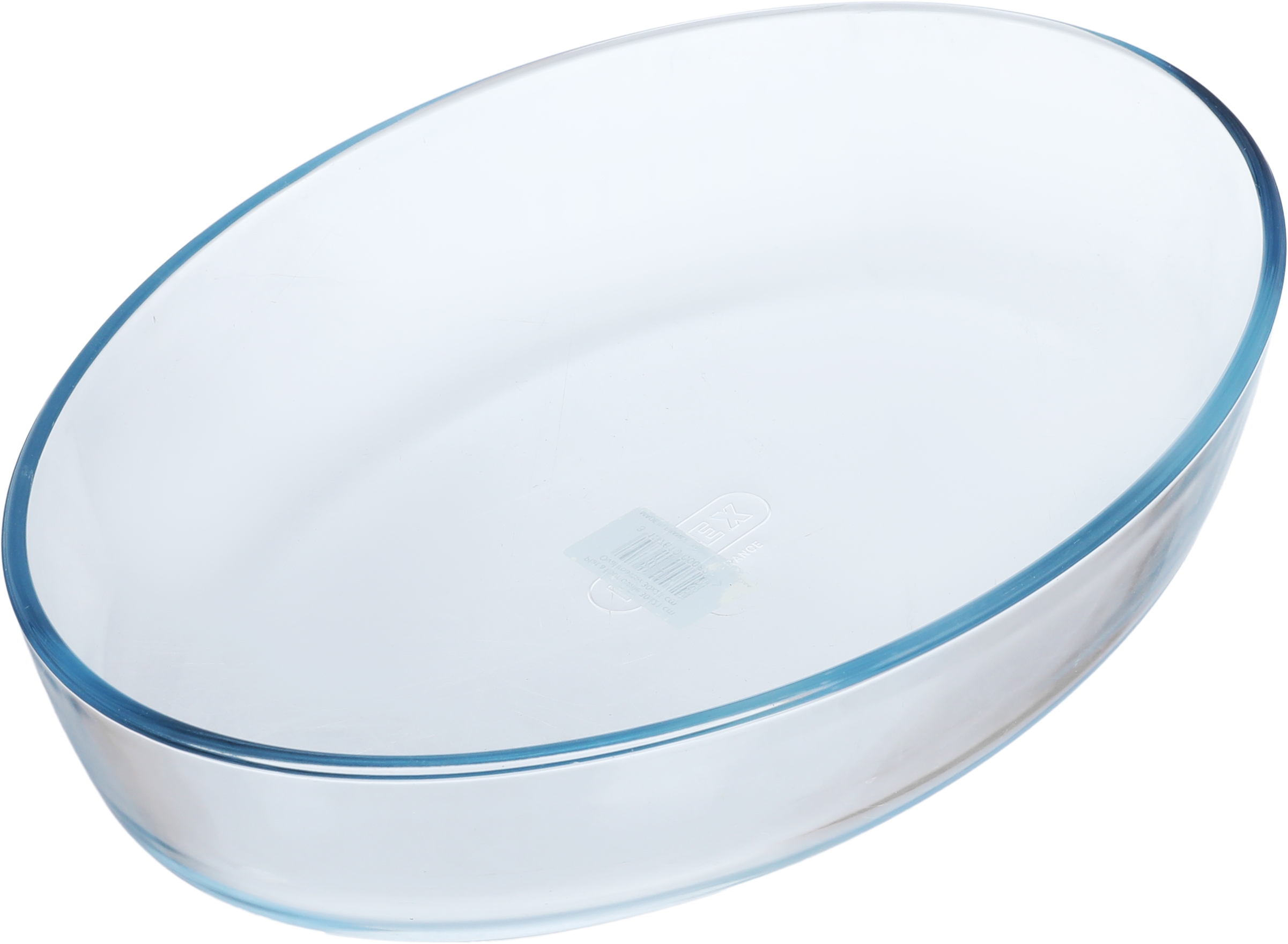 Pyrex glass cooking tray, 30 x 21 x 6 cm, round - clear product image 2
