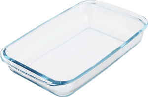 Miralux Glass Oven Tray Set, 3 Pieces, Rectangular - Clear product image 2