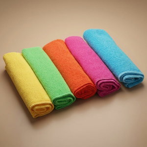 طقم مناشف قماش السيف غاليري، 30×30 سم، 5 قطع - ملون product image