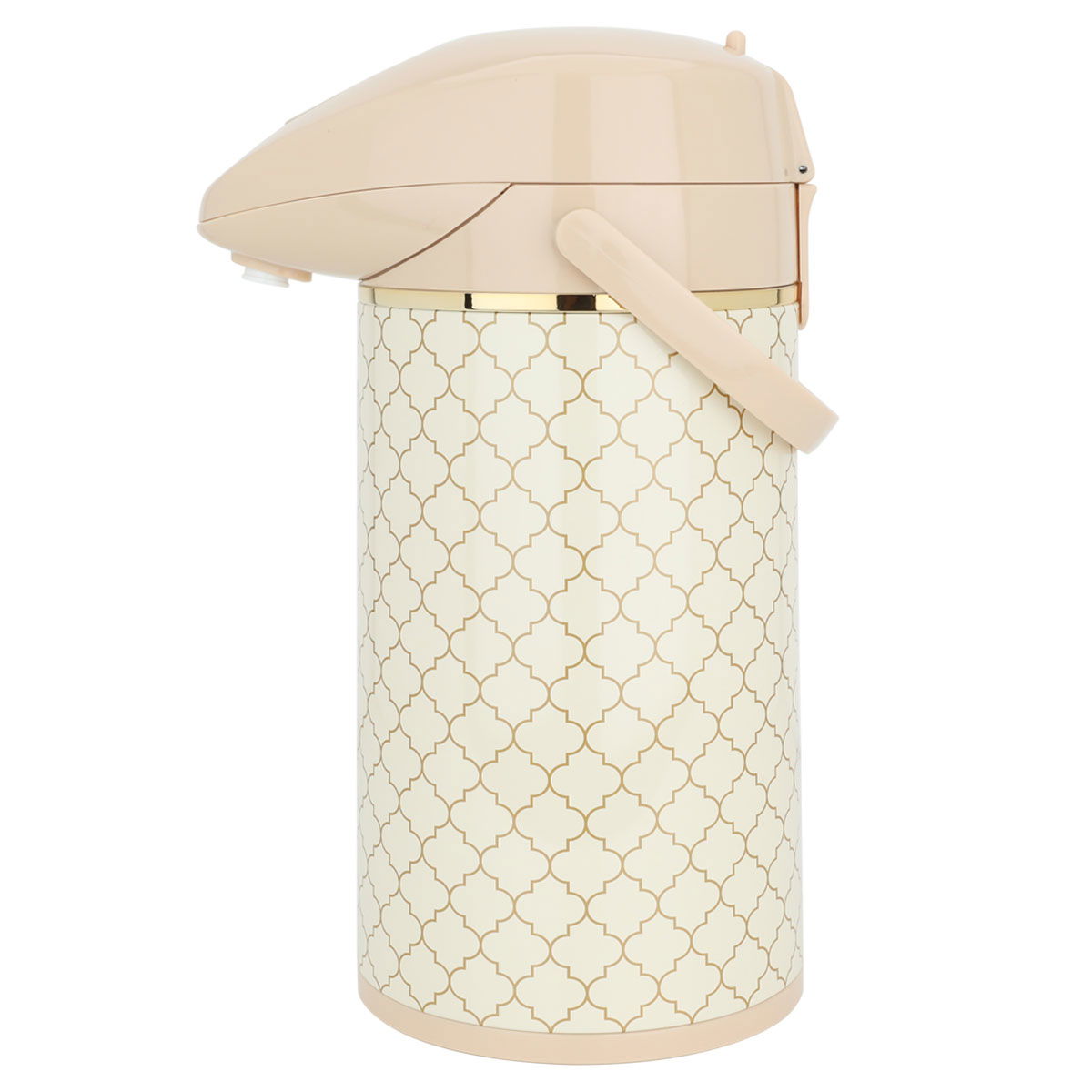 Timeless Jaguar thermos, 3 litres, compressor, thermal glass inner container, steel outer shell - beige product image 2