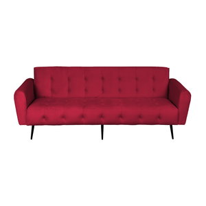 كنبة سرير مونتيلا خشب سويدي باك كومفورت، 190x70x90 سم، قماش مخمل - عنابي product image 2