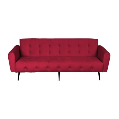 كنبة سرير مونتيلا خشب سويدي باك كومفورت، 190x70x90 سم، قماش مخمل - عنابي product image 2