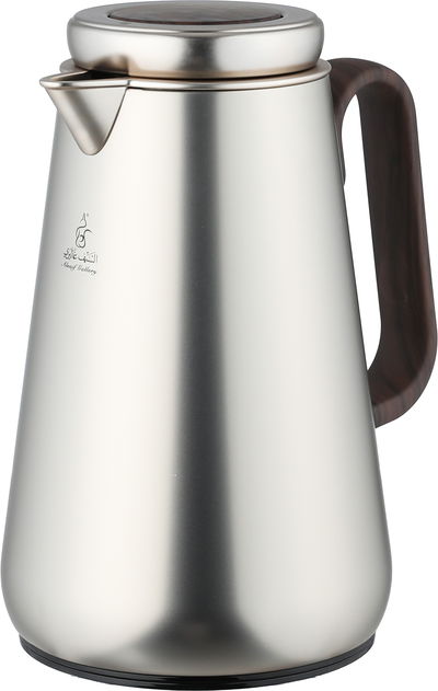 ترمس خزام ستانلس استيل السيف غاليري، 0.7 لتر، خامة داخلية زجاج حراري، ضغاط، خدمة ذاتية، يد خشبي - فضي product image 3