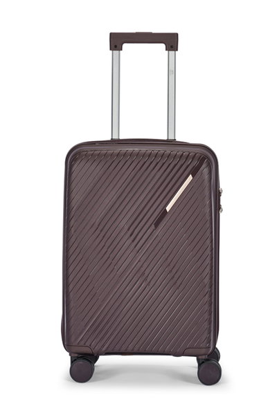 طقم شنط سفر بولي بروبيلين ليمرا، 3 مقاسات، 4 عجلات، بزاوية 360 درجة، LMA-PP520 - بني product image 2