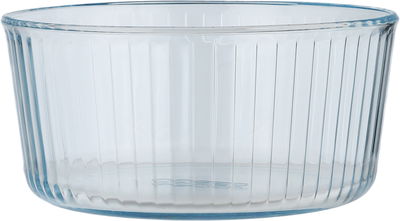 Pyrex glass bowl, 2.5 liters, 22x22x10 cm, round, deep - transparent product image 2