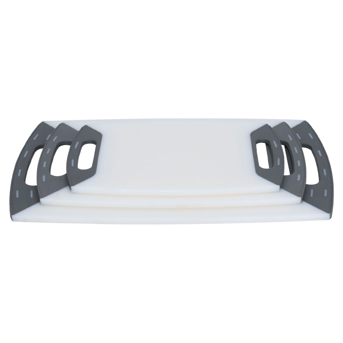 طقم ألواح تقطيع بلاستيك السيف غاليري، 3 قطع، بيد - أبيض product image 1