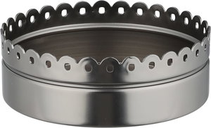 تمرية بغطاء ستانلس استيل السيف غاليري، 11.7x11.7x8.8 سم، دائري - أسود لامع product image 2