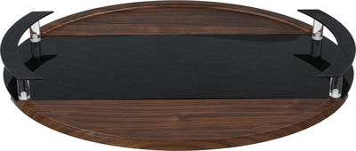 طقم طوفريات خشب السيف غاليري، 2 قطعة، مسكتي يد، بيضاوي - خشبي أسود product image 2