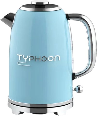 غلاية كهربائية تايفون، 2200 واط، 1.8 لتر، يد فضي، TY-01-001 BL - ازرق product image 1