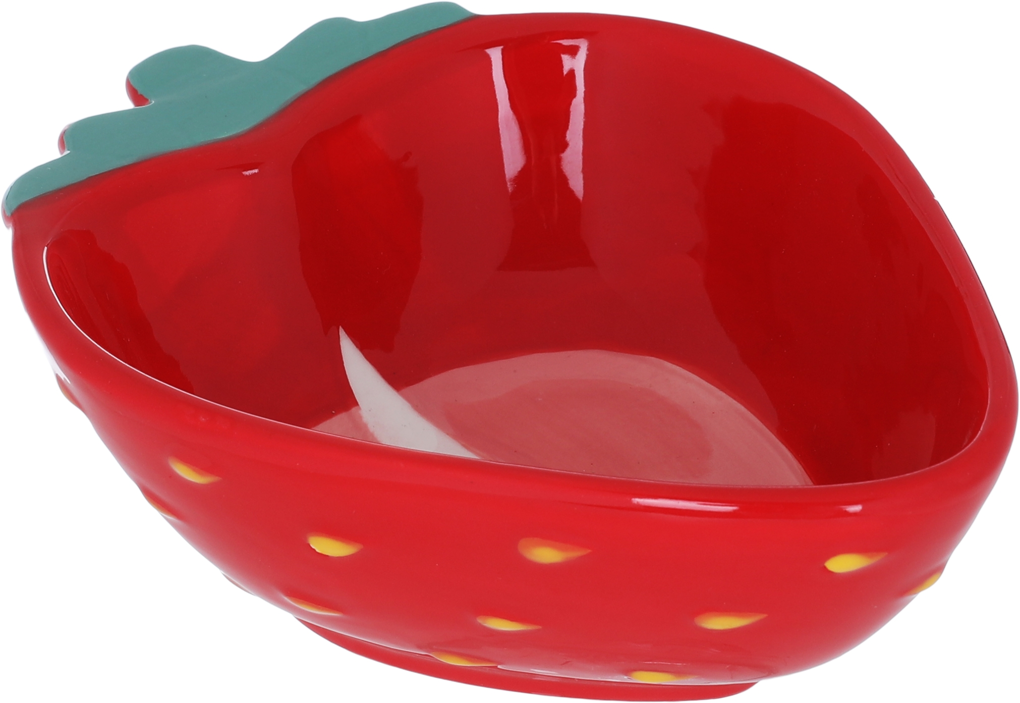 Al Saif Gallery Porcelain Salad Bowl, 17.2 x 12.8 x 5.5 cm, strawberry shape - red product image