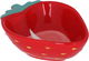 Al Saif Gallery Porcelain Salad Bowl, 17.2 x 12.8 x 5.5 cm, strawberry shape - red product image 1