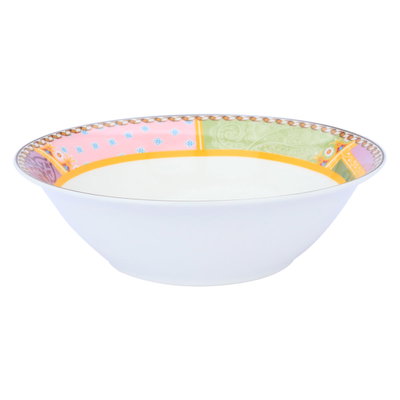 طقم سفرة بورسلان السيف غاليري، دائري أبيض نقش وردة 24 قطعة product image 2