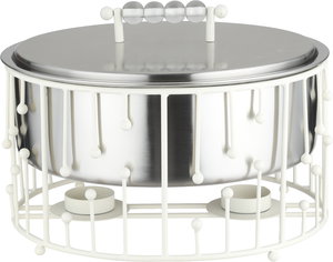 Al Saif Gallery Stainless Steel Food Warmer, 3 Liters, 30x30x21 cm - Silver White product image