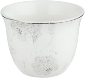 طقم فناجين قهوة سعودي بورسلان السيف غاليري، 12 قطعة - أبيض product image 2