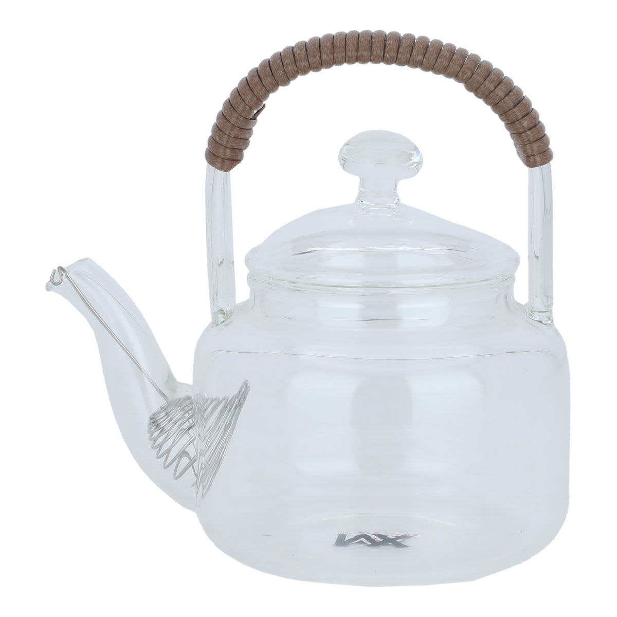 Al Saif Gallery Glass Thermal Teapot, 400 ml, Brown Handle - Transparent product image 2