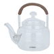 Al Saif Gallery Glass Thermal Teapot, 400 ml, Brown Handle - Transparent product image 2
