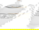 طقم سفرة بورسلان السيف غاليري، 65 قطعة، خطوط ذهبية - ابيض product image 9