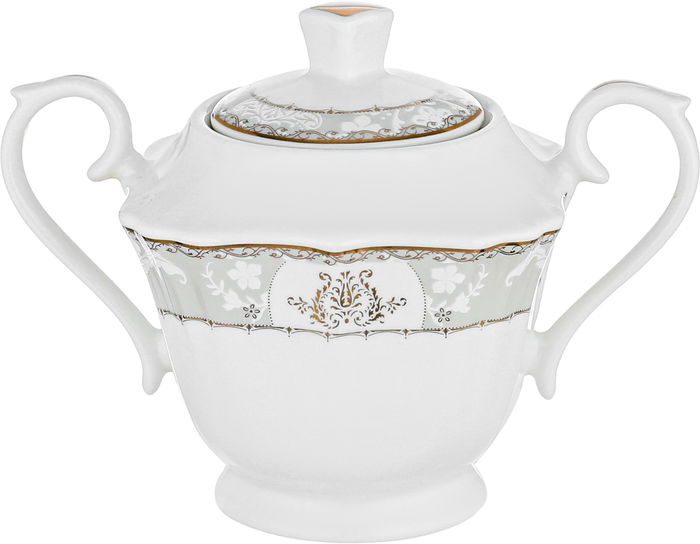 طقم سفرة بورسلان السيف غاليري، 65 قطعة، خطوط ذهبية - ابيض product image 9