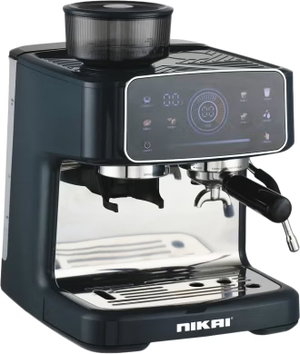 Nikai Espresso Coffee Maker, 2520-3000W, Built-in Grinder, 20 Bar, Digital Control Panel, NCM0001PG - Black product image