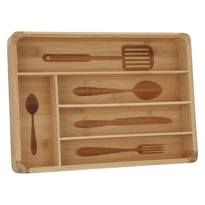 صندوق أدوات ملاعق خشب السيف غاليري، 5 خانة - خشبي product image 2