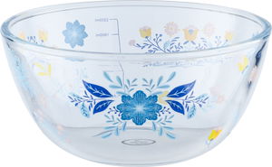 زبدية زجاج السيف غاليري، 2.2 لتر، 23×11 سم، نقش ورد - متعدد الالوان product image