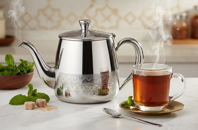 إبريق استيل السيف غاليري، 0.51 لتر، منقوش - فضي product image 5