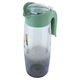 Clear glass jar from Al Saif Gallery, 1 liter, plastic handle - green product image 2