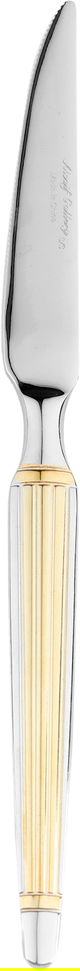 Al Saif Gallery steel cutlery set, 24 pieces - golden silver product image 5