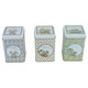 طقم علب استيل السيف غاليري، 160×105×150 مم، 3 قطع، مربعة - بني رمادي أخضر product image 3