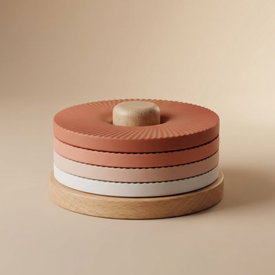 طقم قواعد اكواب قياس مع حامل سيليكون السيف غاليري، 4 قطع - متعدد الالوان product image 1
