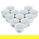 Porcelain coffee cup set, 12 pieces - white product image 2